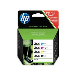 HP N9J73AE HP 364 tusze CMYK do HP PhotoSmart B8550, C5324,C5380, C6324, C6380,D5460, B010a, B109a, B109d, B109f, B109n, B110a, B110c, C410a, B209a,